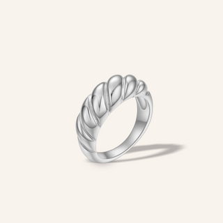 Croissant Ring Silver