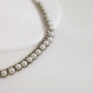 Silver Amber necklace 💧