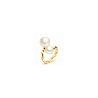 Double pearls ring💧