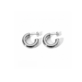 Mini Silver Suzy Chunky hoops 💧