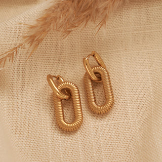 Jasmyn 2 in 1 hoops gold