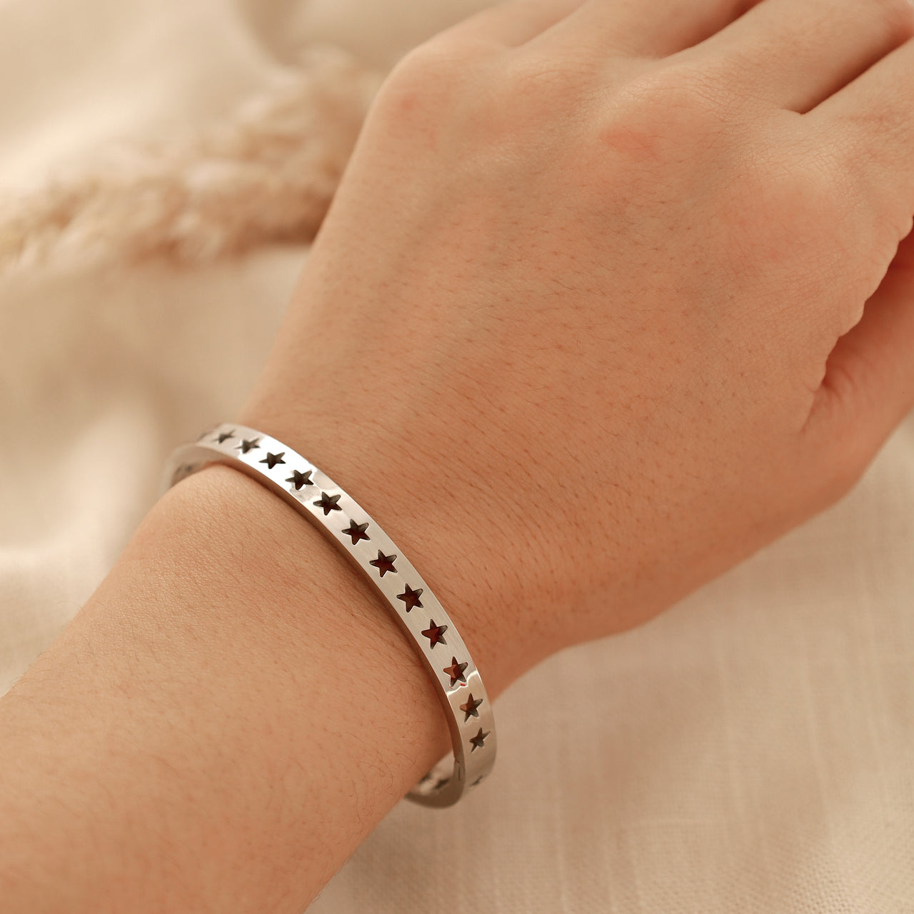 Multi star silver bracelet