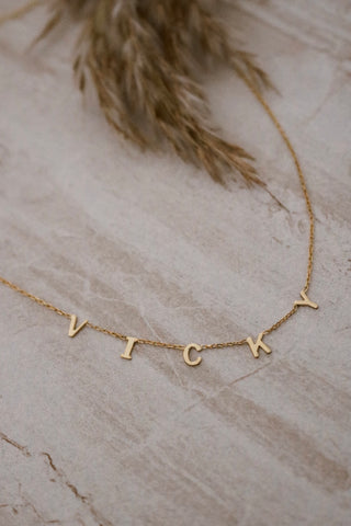 Custom name necklaces Small letters (pre-order, read description)