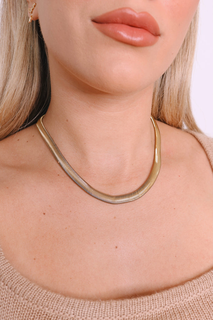 Big Snake Gold Necklace 💧