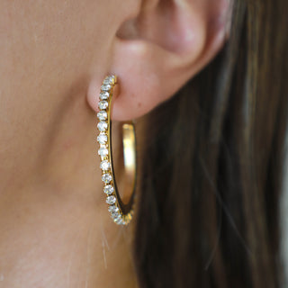 Devin crystal hoops
