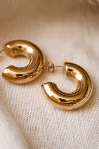 Gold Suzy Chunky hoops 💧